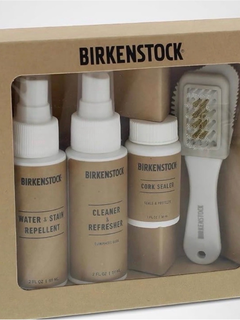 Birkenstock Cleaner & Refresher Kit in Brown and White